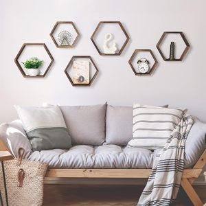 Étagères <span class=keywords><strong>de</strong></span> salle <span class=keywords><strong>de</strong></span> bain murales Tanggula, nouveau cadre <span class=keywords><strong>de</strong></span> présentation en bois vintage, rectangle, organisateur pour épices, aliments, <span class=keywords><strong>bureau</strong></span> - Product Image 3