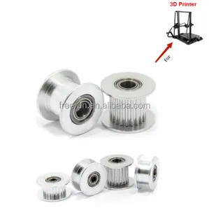 Vòng Bi Máy In 3D 20 Răng/16 Răng/Không Có Răng Smooth GT2 Belt Idler Timing Pulley Nhôm W/Vòng Bi 3Mm/5Mm