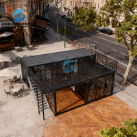 Casa contenedor modular de dos pisos de 20 pies y 40 pies-Casa prefabricada personalizada de lujo de fácil instalación al por mayor