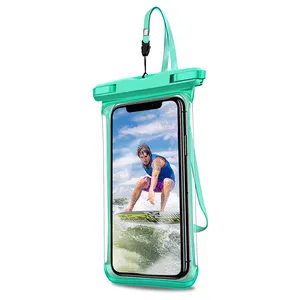 กระเป๋าใส่โทรศัพท์มือถือกันน้ำหลากสี PVC TPU เคสโทรศัพท์กันน้ำสำหรับใช้ในทะเล