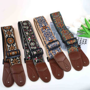 สายสะพายกีตาร์อะคูสติกแบบโพลีเอสเตอร์ขนาด 2 นิ้ว พร้อมโลโก้สั่งทำพิเศษ สายสะพายไหล่ PU นุ่มสบาย ขนาดตรงตามที่ต้องการ ส่งตรงจากบริษัท - Product Image 2