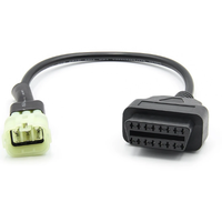 Dernier connecteur OBD2 6 broches pour moto Kawasaki/ktm Câble d'extension pour chariot de moto 6 broches à 16 broches OBD Auto Tools Moto