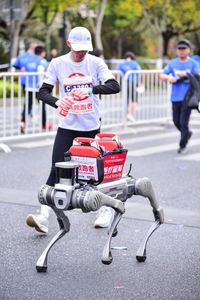 Robot Perro Cuadrúpedo Metálico de Alto Rendimiento B2 con Movilidad Híbrida Rueda-Pata y Sistema de Percepción Avanzado - Product Image 3