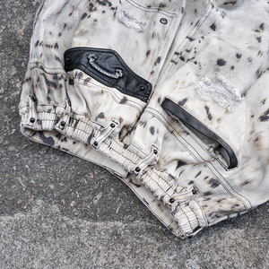 Shorts Bermuda <span class=keywords><strong>para</strong></span> <span class=keywords><strong>Hombre</strong></span>, Holgados, Rectos, <span class=keywords><strong>con</strong></span> Bolsillos Tipo Cargo, Diseño de Leopardo Personalizado, 100% Algodón de Alta Calidad, Venta al Por Mayor - Product Image 5