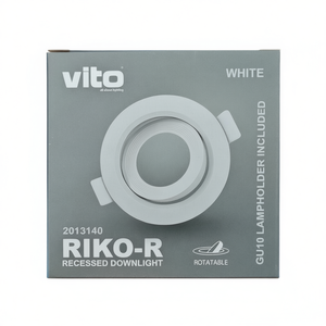 Gu10 Recessed <b>Spotlight</b> Holder 75mm White Ceiling Mount Light Fixture - Product Image 3