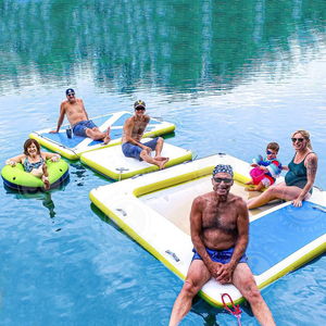 Plataforma Flotante Inflable para Lago o Piscina, con Capacidad para 100-500 kg, Certificación CE, Ideal para Moto Acuática, Bote o Hamaca Acuática - Product Image 1