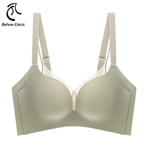 Femmes été respirant Style japonais soutien-gorge confortable mince tricoté sous-vêtements réglable Simple sans trace tasse fil gratuit allemand - Product Image 1