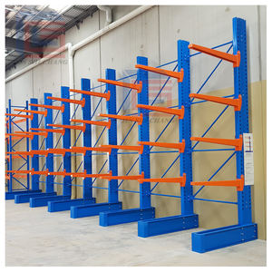 מדפי קנטילבר למחסן, מדפים כבדים ללא ברגים, מדפי אחסון למחסן, מדף פלדה - Product Image 1