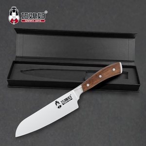Style <span class=keywords><strong>japonais</strong></span> 7 Pouces Santoku Couteau <span class=keywords><strong>Haut</strong></span> <span class=keywords><strong>De</strong></span> <span class=keywords><strong>Gamme</strong></span> Allemand 1.4116 Couteau <span class=keywords><strong>de</strong></span> Cuisine - Product Image 5