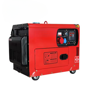 Générateur à essence silencieux numérique monocylindre 4 temps 6,5 kW/5,5 kW à excitation à balais avec alimentation de secours - Product Image 1