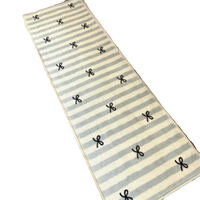 Tapis uni en fausse fourrure cachemire style Instagram, tapis de chevet pour chambre à coucher, motif dessin animé mignon, tapis de sol pour chambre de filles, tapis de fenêtre en baie