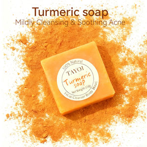 Organik doğal cilt bakımı bal kojik asit sabun beyazlatma karanlık nokta sökücü anti-akne zerdeçal sabun - Product Image 3