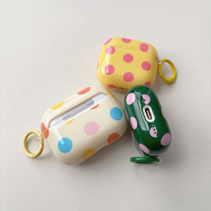 Estuche de Plástico Brillante con Puntos de Colores para Auriculares Inalámbricos 1 2 3 4 Pro 2, Funda para <span class=keywords><strong>Caja</strong></span> de Carga - Product Image 3