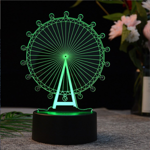 Luz creativa de regalo con degradado de 16 colores, lámpara de <span class=keywords><strong>noche</strong></span> Led para dormitorio, lámpara de escritorio Led, luz de <span class=keywords><strong>noche</strong></span> 3D - Product Image 5