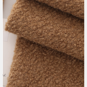 Chất Lượng Cao 480gsm 50% Len 50% Polyester Dệt Kim Len Lớp Phủ Vải Một Mặt Mềm Mại Sang Trọng Mùa Đông Mặc Thoải Mái Phù Hợp Với - Product Image 6