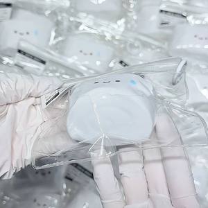 Jouet de décompression fait maison en silicone de qualité alimentaire, texture crème éclatante effet eau, en forme de pain vapeur moelleux - Product Image 4