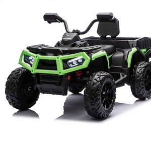 Auto Elettrica ATV a Sei Ruote per Bambini 2-4 Anni, Rimorchio in Plastica per Auto Giocattolo 5-8 Anni - Product Image 1