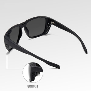 Lunettes de soleil polarisées carrées UV400 pour hommes et femmes, avec logo personnalisé, pour la conduite nocturne et les sports de plein air, collection 2026 - Product Image 3