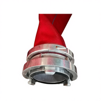 Tuyau d'incendie haute pression 400 PSI, tuyau d'incendie à double gaine de 1,5 pouces avec raccords de tuyauterie à accouplement NH, tuyau haute pression pour camion de pompiers