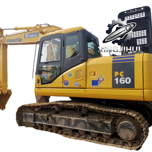 Excavatrice sur chenilles d'occasion Komatsu 160-7, modèle 2022, 16 tonnes, chenilles en caoutchouc, grande taille, godet de 0,8 m³, certifiée - Product Image 1