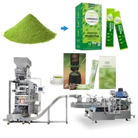 Mesin Pengemas Otomatis 6 Jalur 3 4 Segel Samping untuk Teh dengan Kantong Kertas Filter, Teh Herbal Moringa Bubuk, Kotak Karton