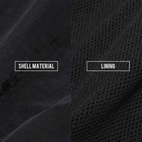 Survêtement Homme Streetwear en Nylon Personnalisé Uni Haute Qualité 2 Pièces Léger Ample Surdimensionné Coupe-Vent