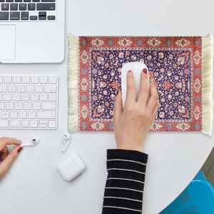 Tapis de souris FX Small Carpet, sous-verre, tapis de boisson, tapis de bureau personnalisé en feutre, style musulman persan oriental, décoration de table personnalisée - Product Image 2
