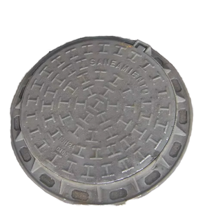 Couverture de trou d'homme en <span class=keywords><strong>fonte</strong></span> ductile EN124 B125 <span class=keywords><strong>D400</strong></span> de haute qualité <span class=keywords><strong>grille</strong></span> de vidange conception ronde carrée directement fournie par la Chine - Product Image 1