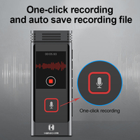 Enregistreur vocal numérique HBNKH avec réduction du bruit, mémoire intégrée de 8 Go, enregistreur audio