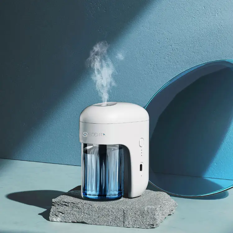 SCENTA Penyebar Minyak Ultrasonik Ruangan Kecil Portabel Kabut Dingin Tanpa Kabel Nebulizer Aroma Terpasang Di Dinding Diffuser Aroma Cair
