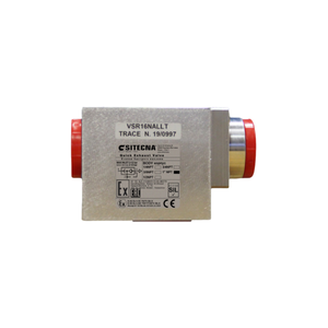 Vannes d'échappement rapides Sitecna série VSR16NALLT, en aluminium, entrée 1'' NPT DN19mm, CV10.5, conception multi-interface - Product Image 1