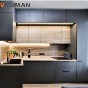 Mới nhất thiết kế hiện đại màu xám Matte tủ bếp thiết kế hiện đại tủ bếp Sản xuất tại Trung Quốc - Product Image 2