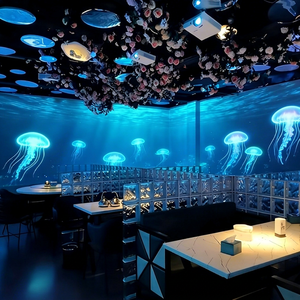 Système de projection mapping pour restaurants immersifs, tables, murs, plafonds, hôtels et lieux de divertissement - Product Image 1