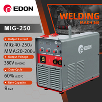 EDON Machine à souder à l'arc portable professionnelle multifonctionnelle de haute qualité en métal 380V 250 Amp Mig Mma Inverter