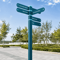 Panneau de signalisation directionnel pour sentiers de parc, panneaux de signalisation extérieurs en aluminium personnalisés pour les zones panoramiques et les itinéraires touristiques
