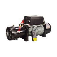 Mini treuil électrique 12v fabriqué à la chaîne, treuil électrique de voiture tout-terrain 4x4 utilisé de 12000lbs 12V 24V avec corde synthétique