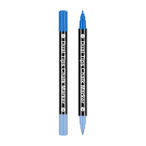 Nuovo arrivo personalizzato 36 colori cancellabile doppia punta liquido gesso <span class=keywords><strong>Marker</strong></span> a doppia punta per finestra - Product Image 2