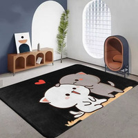 1 paillasson pour la maison en éponge épaisse de 0,39 pouces avec motif Bubu et Dudu, adapté au salon, à la cuisine et au balcon.
