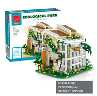 Ensemble de blocs de construction XMORK en forme de maison triangulaire avec éclairage, 40 pièces, en plastique ABS, jouet éducatif pour les enfants de 8 à 13 ans, certifié CE