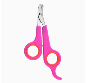 Outil de toilettage <span class=keywords><strong>pour</strong></span> animaux de compagnie en acier inoxydable à lame courbée, manche antidérapant en TPR, coupe-ongles <span class=keywords><strong>pour</strong></span> chiens et chats de petite et moyenne taille, vente en gros - Product Image 1