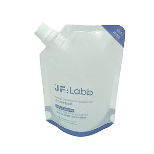 Bolsa de Recarga Ecológica, Blanca Brillante, Impresa en Grabado, a Prueba de Fugas, con Boquilla, para Espuma Limpiadora, Champú, Crema para Ojos - Product Image 1