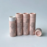 100% Biodégradable Push up Baume À Lèvres Et Déodorant Tube Push-Up Carton Cosmétique Emballage Cylindre Résistant À L'huile Papier Tube