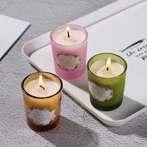 Vases à bougies vides en gros de 30 cl, finition mate, pots à bougies en verre noir mat de 10 oz avec couvercle en bois - Product Image 4