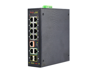 สวิตช์ POE อุตสาหกรรมราคาประหยัด 8x100Mbps 2xGigabit 64G 6KV IP40 L2 Managed IEEE 802.3af/at GWS-IPS31108PFM - Product Image 2