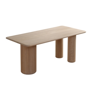 <span class=keywords><strong>Table</strong></span> à manger moderne en <span class=keywords><strong>chêne</strong></span> <span class=keywords><strong>massif</strong></span> de <span class=keywords><strong>haute</strong></span> qualité Design élégant pour meubles de salle à manger - Product Image 2