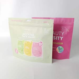 Sachet Doypack Personnalisable avec Fermeture Éclair, Qualité Alimentaire, pour Emballage de Soins de la Peau et Masques Faciaux, avec Impression de Logo Personnalisé - Product Image 2