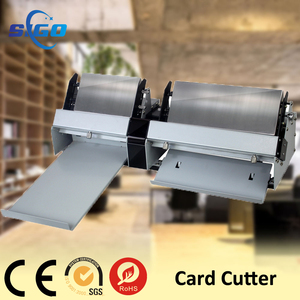 Máquina cortadora de tarjetas de visita eléctrica <span class=keywords><strong>A3</strong></span> <span class=keywords><strong>A4</strong></span> de velocidad rápida de alta calidad, cortador de tarjetas de papel laminado de revestimiento, 90*54mm - Product Image 3