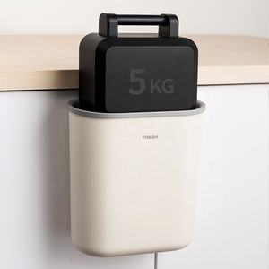 Appeso Bidone Dei Rifiuti Sotto Lavello Della Cucina Cestino di Plastica Su Porta Dell'armadio con Anello Superiore per Fissare Sacchetto di Immondizia Piccolo Cestino può - Product Image 4