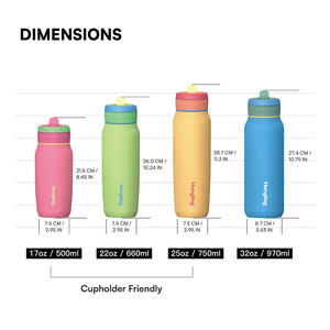 Botella de Agua Aislada Hong Ling <span class=keywords><strong>Urbo</strong></span> de 25 oz, Múltiples Colores y Diseños - Product Image 2