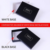 Cajas de Regalo Plegables de Papel con Tapa Blanca y Negra en Stock, Cajas de Embalaje para Ropa Interior Masculina, Personalizables al por Mayor